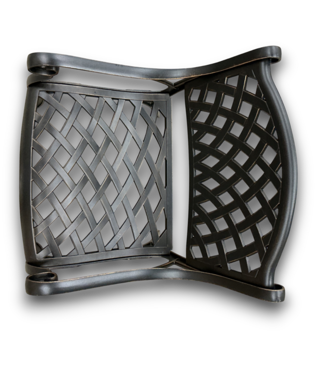 57423 Set Of 2 Aluminum Weave Patio Dining Chairs