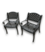 57423 Set Of 2 Aluminum Weave Patio Dining Chairs