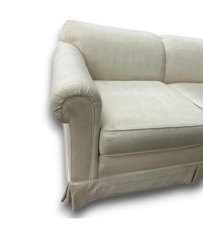 57425 60 X 30 Cream Upholstered Loveseat