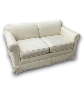 Bud's Warehouse 57425 60 X 30 Cream Upholstered Loveseat