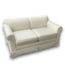 57425 60 X 30 Cream Upholstered Loveseat