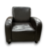 57430 Dark Brown Leather Club Chairs Set Of 2