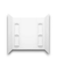 57434 Iredell White 5-piece Glue Up Bathtub Surround