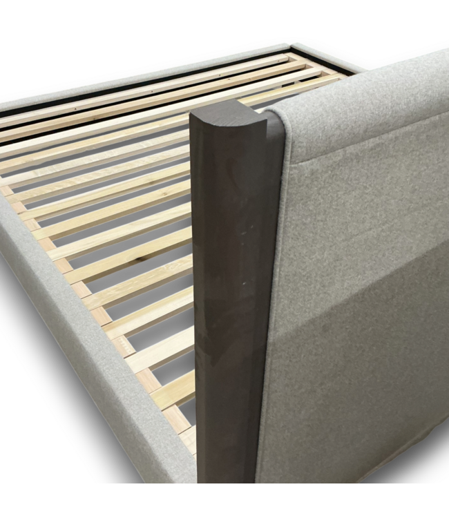 57435 81 X 77 King Upholstered Platform Bed Frame