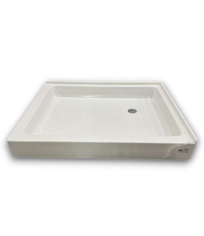 57440 White Right Drain Shower Base