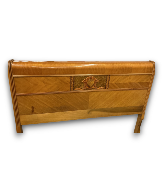 57441 76x54 Vintage Art Deco Full/double Bed Frame