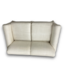 57425 60 X 30 Cream Upholstered Loveseat