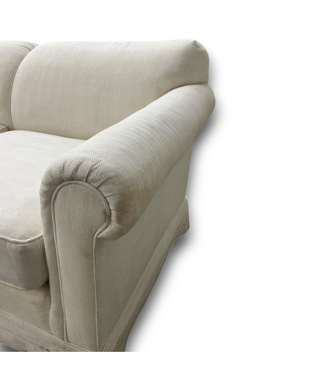 57425 60 X 30 Cream Upholstered Loveseat