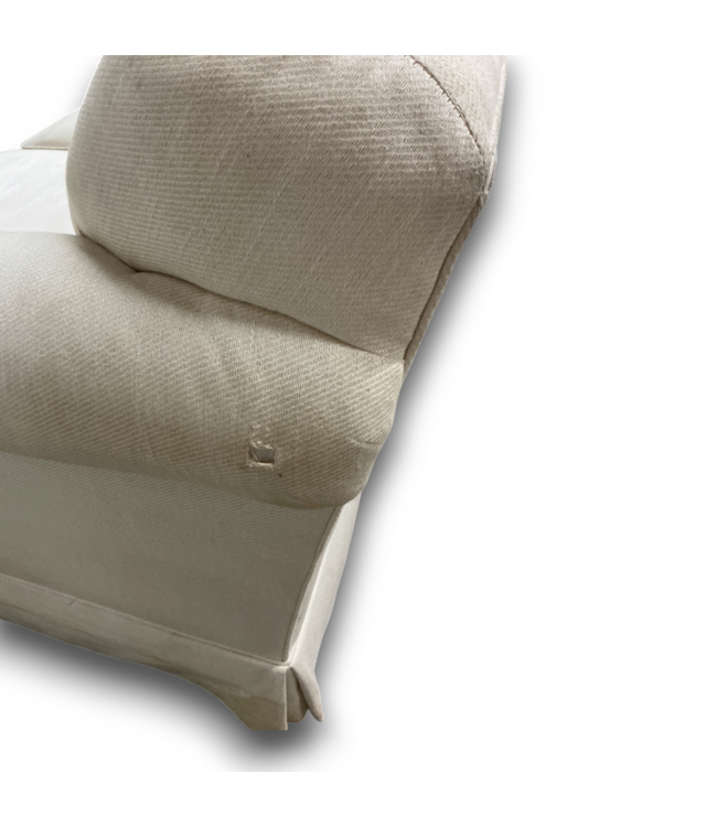 57425 60 X 30 Cream Upholstered Loveseat