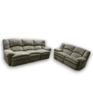 Bud's Warehouse 57426 Pair Of Greenish Reclining Living Room Coaches