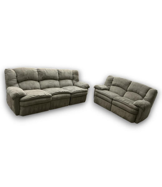 Bud's Warehouse 57426 Pair Of Greenish Reclining Living Room Coaches