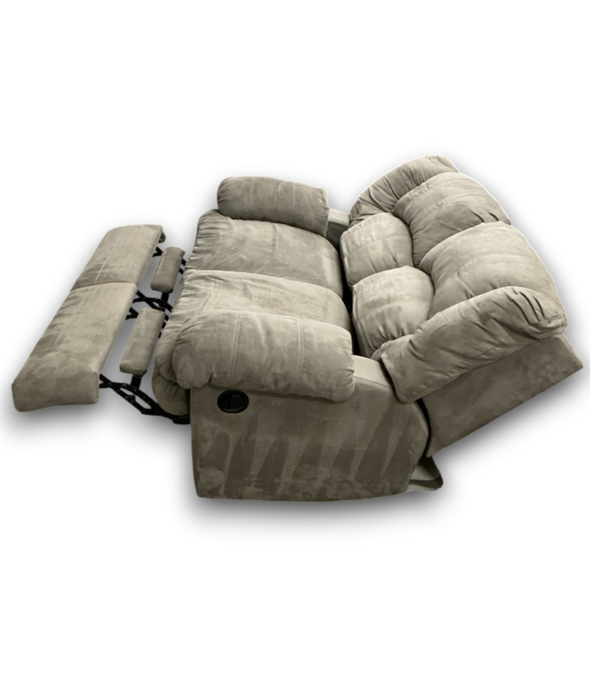 57426 Pair Of Greenish Reclining Living Room Couches