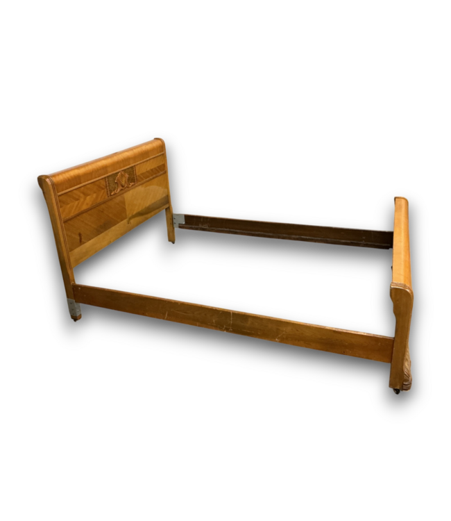 57441 76x54 Vintage Art Deco Full/double Bed Frame