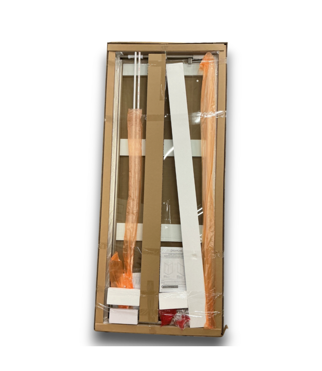 57442 Flex Brushed Nickel Semi-frameless Pivot Shower Door