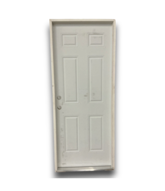Bud's Warehouse 57459 32 X 80 6 Panel Prehung White Exterior Door