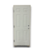 57459 32 X 80 6 Panel Prehung White Exterior Door