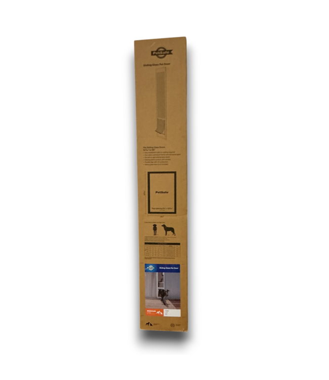 57465 Aluminum White Pet Door For Patio Doors
