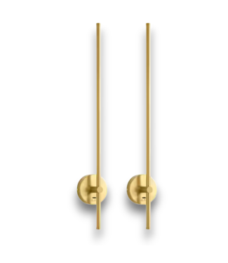 Bud's Warehouse 57475 2-light Gold Led Wall Sconce Set Of 2 W/memory Function