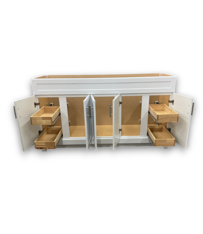 57479 Kirkman True White 60" Bathroom Vanity Base