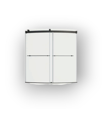 Bud's Warehouse 57508 Elevated White 59” To 60” X 60” H Shower Door