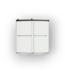 57508 Elevated White 59” To 60” X 60” H Shower Door