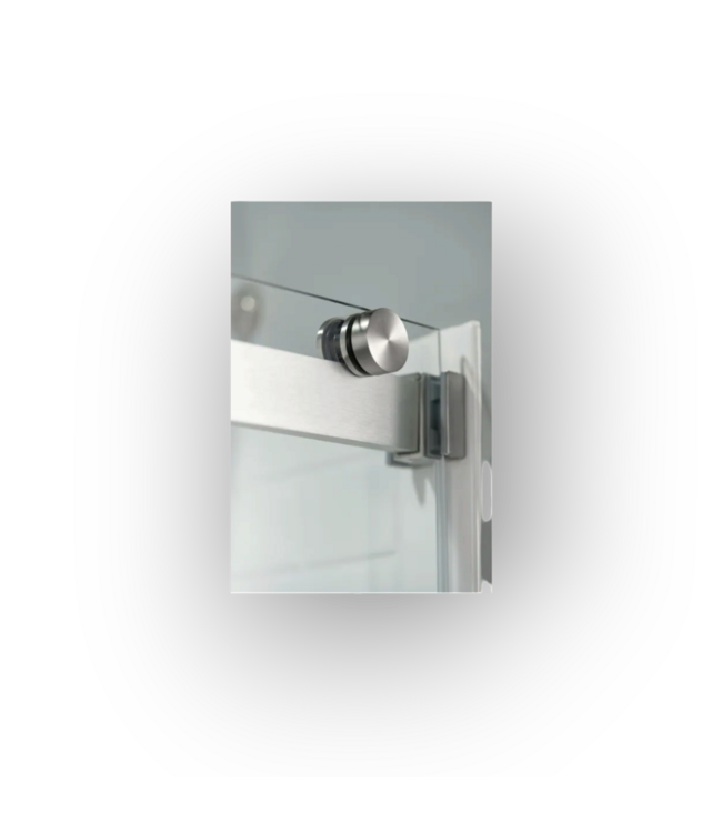 57508 Elevated White 59” To 60” X 60” H Shower Door