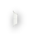 57508 Elevated White 59” To 60” X 60” H Shower Door