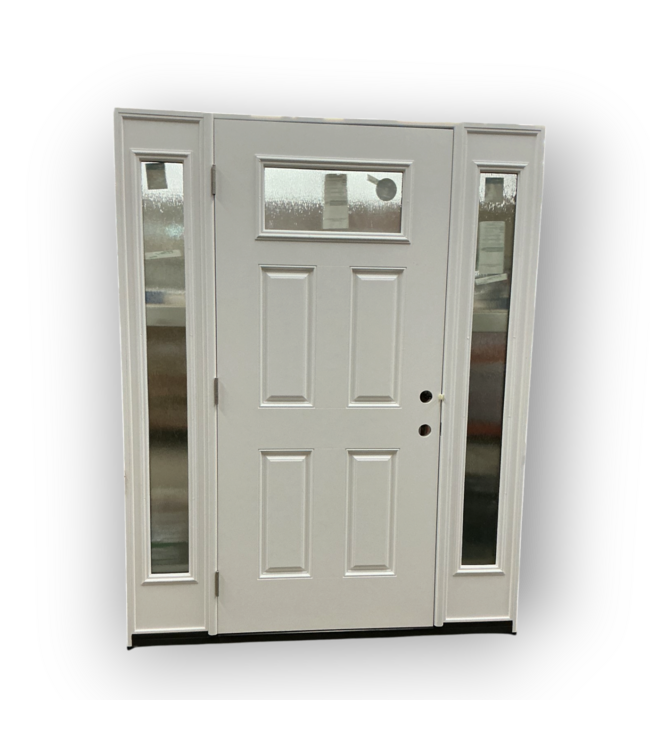 57502 64 X 81 Prehung Exterior Door With Dual Side Light