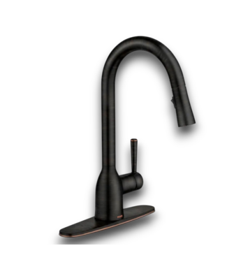 Bud's Warehouse 57517 Adler Power Clean Bronze Pull Down Kitchen Faucet