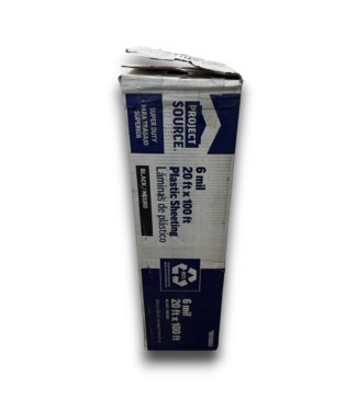 Bud's Warehouse 57521 Black 6-mil Professional Plastic Sheeting
