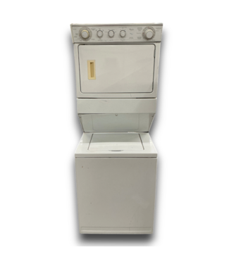 Bud's Warehouse 57530 White Stackable 2.5 Cu. Ft. Washer And 5.9 Cu. Ft. Cu. Ft Dryer