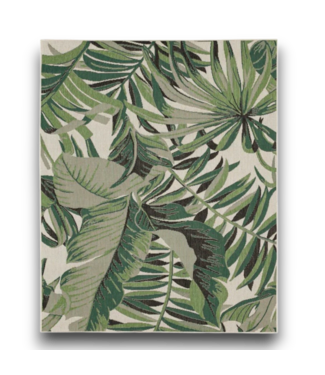 Bud's Warehouse 57540 Green Palm Leaf Rectangular Area Rug