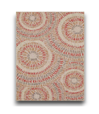 Bud's Warehouse 57543 Red Burst Medallion Area Rug