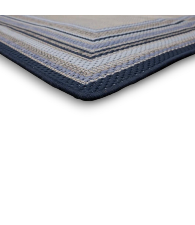 57544 Blue Border Rectangular Area Rug
