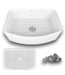 57548 Harvest Farmhouse Curved Apron Front Fireclay Kitchen Sink