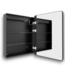 57551 Arco Lighted Led Fog Free Black Mirrored Medicine Cabinet