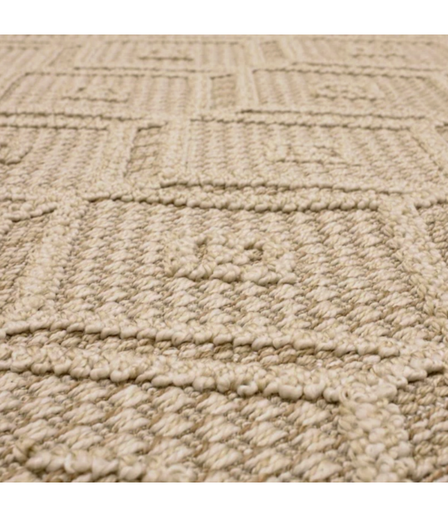 57556 Greige Woven Rectangle Outdoor Area Rug