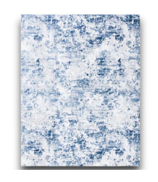 Bud's Warehouse 57558 8.8 X 12 Navy Grey Abstract Indoor Area Rug