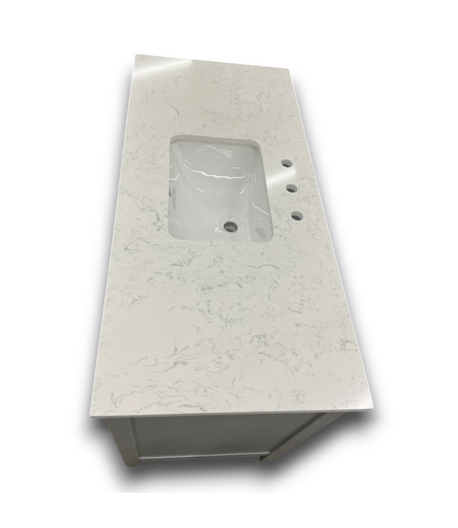 57538 Crest Hill Muse Gray Single Sink Bathroom Vanity With Top