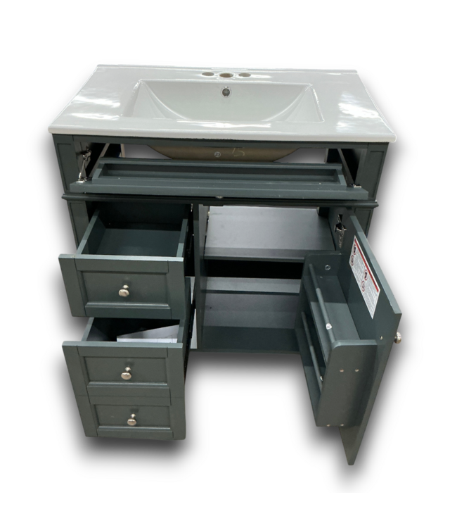 57567 Bathroom Vanity With Ceramic Sink Top