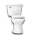 57569 Cimarron White Round 2 Piece Toilet