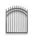 57573 Tiger Eye Black Steel Anti-sag Gate Fence