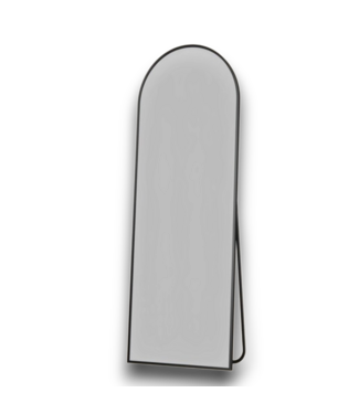 Bud's Warehouse 57574 Arched Black Full Length Floor Mirror Freestanding With Stand