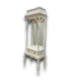 57580 Antique-style Distressed White Mirrored Hall Stand