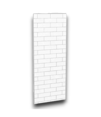 Bud's Warehouse 57581 Utile Tux 1-piece Direct To Stud Shower Side Wall Panel