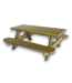 57582 Brown Southern Yellow Pine Rectangle Picnic Table