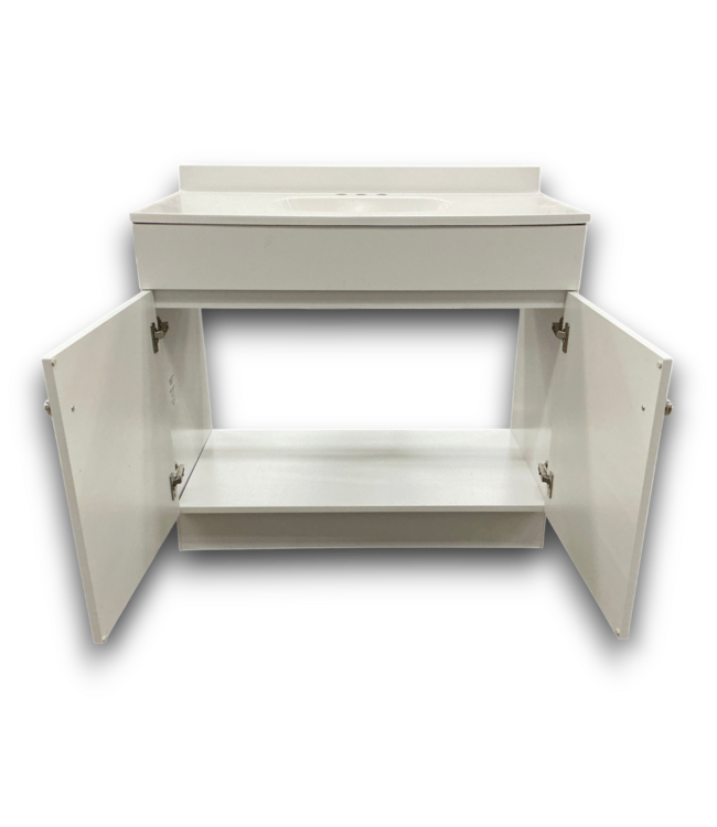 57585 Dover True White Bathroom Vanity With Top