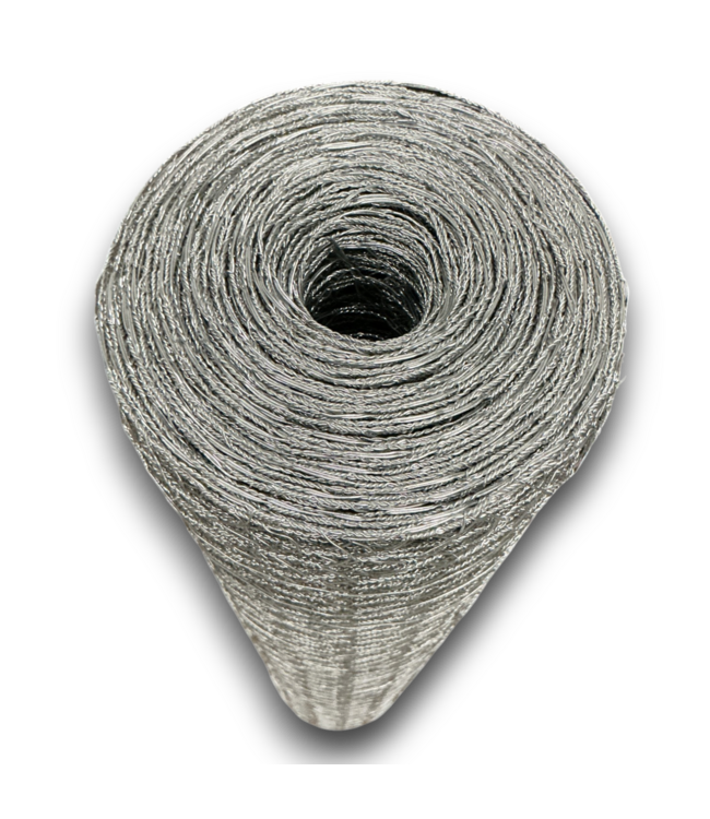 57586 Silver Galvanized Steel Wire Rolled Fencing