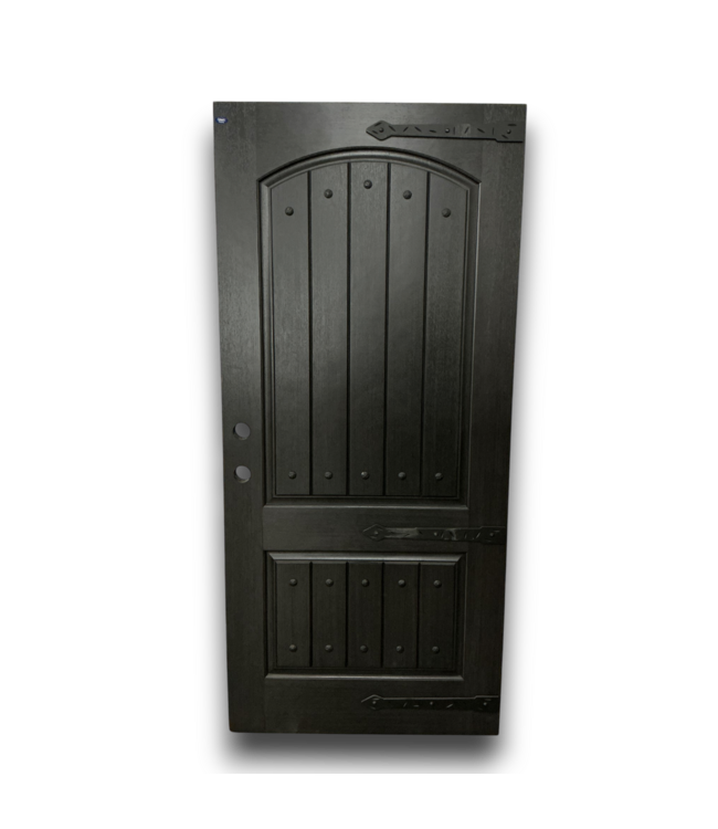 57590 36 X 80 Black Barn Style Exterior Door Slab