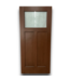 57592 36x80 Walnut Top Glass Panel Exterior Door Slab